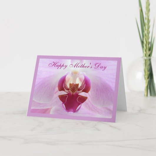 Orchidee Moederdag Kaart (Voorkant)