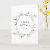 Orchidee Moederdag Wenskaart Kaart (Gele Bloem)