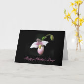 Orchidee Moederdag Wenskaart Kaart (Gele Bloem)