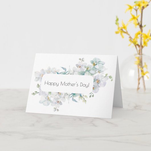 Orchidee Moederdagkaart Kaart (Gele Bloem)