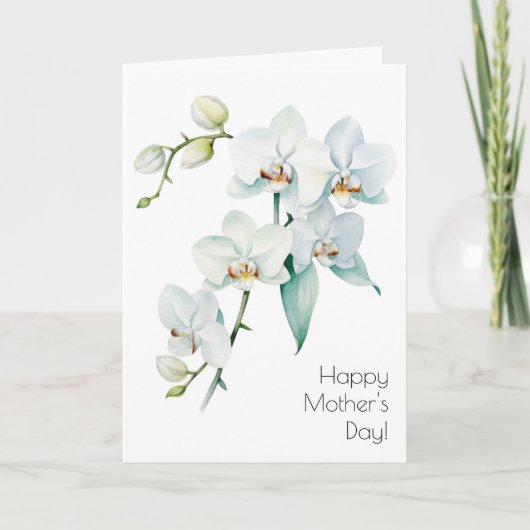 Orchidee Moederdagkaart Kaart (Voorkant)