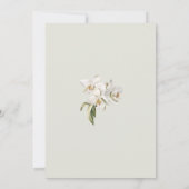 Orchidee Monstera Tropische Bruidsdouche Kaart (Achterkant)