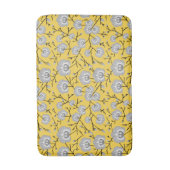 orchidee mosterdpatroon badmat (Voorkant Verticaal)