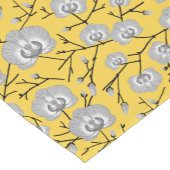 orchidee mosterdpatroon korte tafelloper (Hoek)