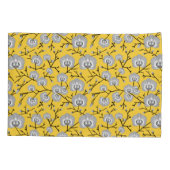 orchidee mosterdpatroon kussensloop (Achterkant)