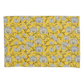 orchidee mosterdpatroon kussensloop (Voorkant)