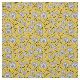 orchidee mosterdpatroon stof