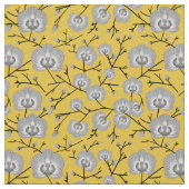 orchidee mosterdpatroon stof (Close Up)