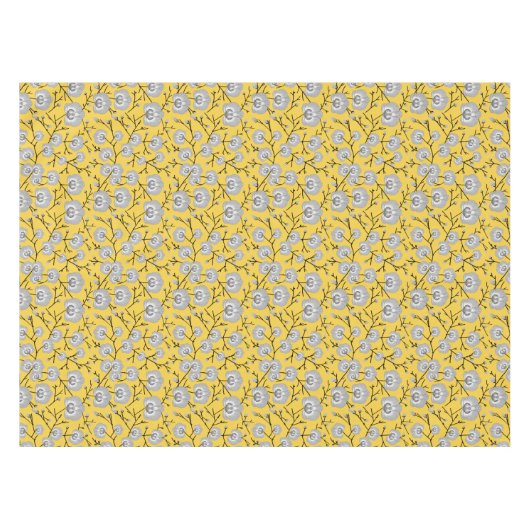 orchidee mosterdpatroon tafelkleed (Voorkant (Horizontaal))