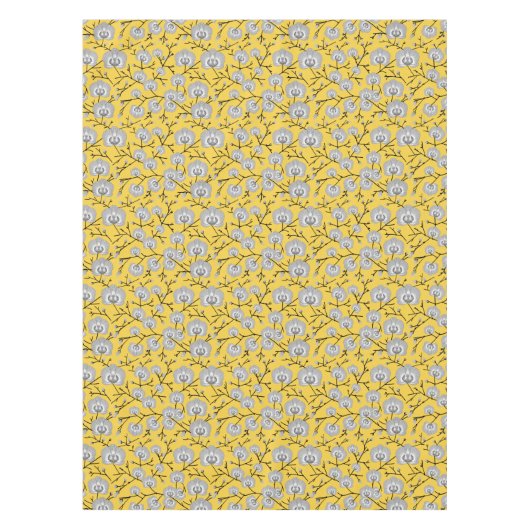 orchidee mosterdpatroon tafelkleed (Voorkant)