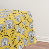 orchidee mosterdpatroon tafelkleed (Voorbeeld)