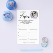 Orchidee Naam die Specerij Bruidsdouche spelkaart Flyer (Enkel)