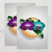 Orchidee Nights in de botanische tuin van New York Kaart (Voorkant / Achterkant)