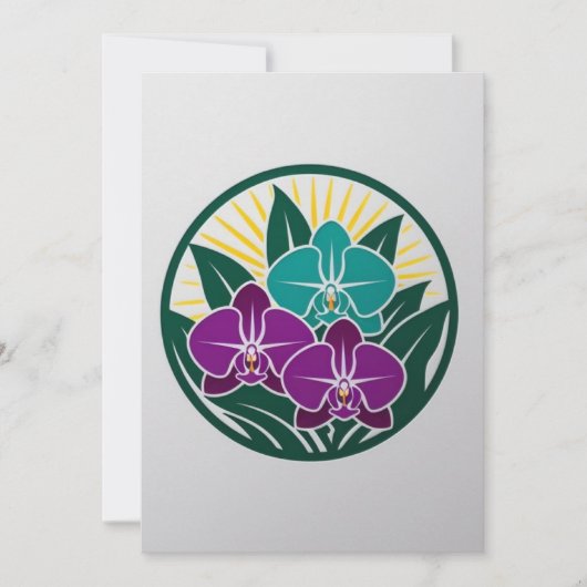 Orchidee Nights in de botanische tuin van New York Kaart (Voorkant)