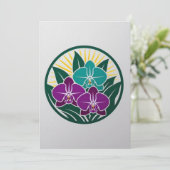 Orchidee Nights in de botanische tuin van New York Kaart (Staand voorkant)