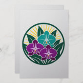 Orchidee Nights in de botanische tuin van New York Kaart (Voorkant / Achterkant)