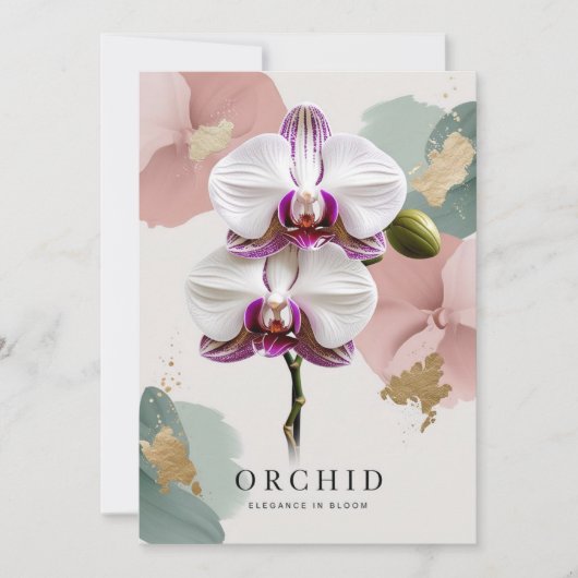 Orchidee Nights in de botanische tuin van New York Kaart (Voorkant)