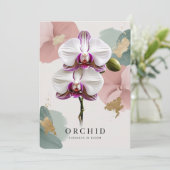 Orchidee Nights in de botanische tuin van New York Kaart (Staand voorkant)