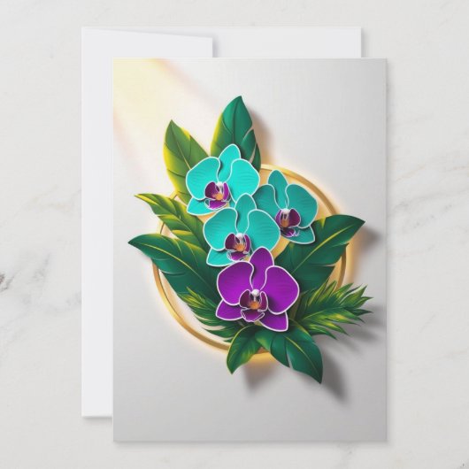 Orchidee Nights in de botanische tuin van New York Kaart (Voorkant)