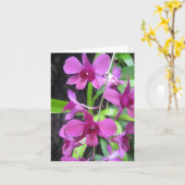 Orchidee notecard kaart (Gele Bloem)