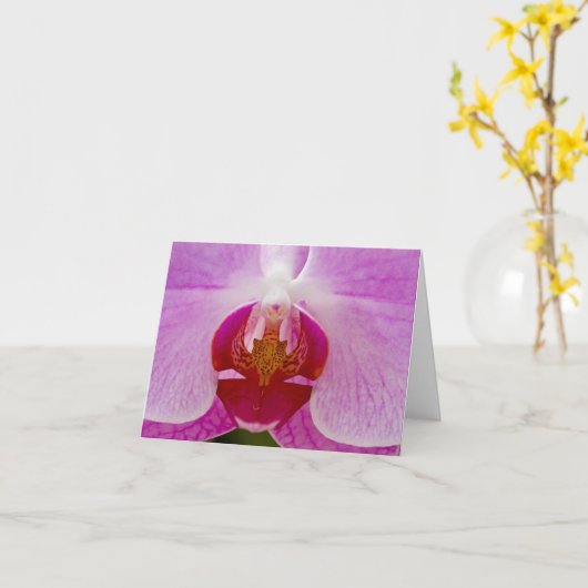 Orchidee Notecard Kaart (Gele Bloem)