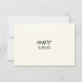 Orchidee Omhelzing QR Code RSVP Kaart (Achterkant)