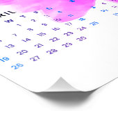 Orchidee op een witte achtergrond 2026 kalender perfect poster (Hoek)