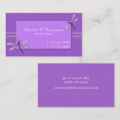 Orchidee Paarse libellen Aangepast Visitekaartje (Voorkant / Achterkant)
