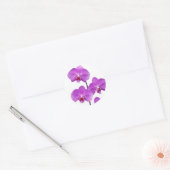 Orchidee Paarse rev. 2 600 Ronde Sticker (Envelop)