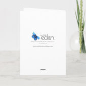 Orchidee paarse roze bruiloft bedankje bedankkaart (Achterkant)