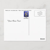 Orchidee Paphiopedilum Lady's Slipper Briefkaart (Achterkant)