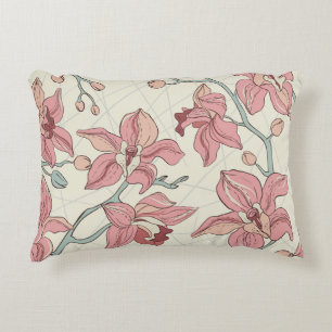 Orchidee Patroon: Elegant papier Accent Kussen