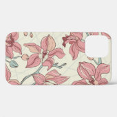 Orchidee  Patroon: Elegant papier Case-Mate iPhone Case (Achterkant (horizontaal))