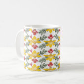orchidee patroon koffiemok (Voorkant links)