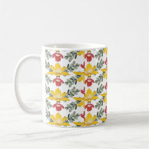 orchidee patroon koffiemok