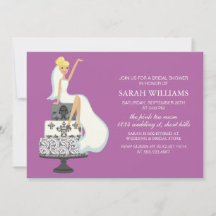 Orchidee Radiant Bride over de bruiloft Kaart