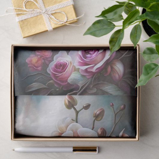 Orchidee Roos Dream Decoupage Tissuepapier (Geschenk)