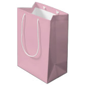 Orchidee Roze Effen Plain Kleur Medium Cadeauzakje (Achterkant Gekanteld)