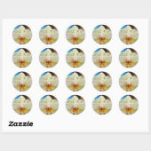 Orchidee · RSVP-Sticker Ronde Sticker (Vel)