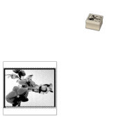 Orchidee rubberstempel (Gestempeld)