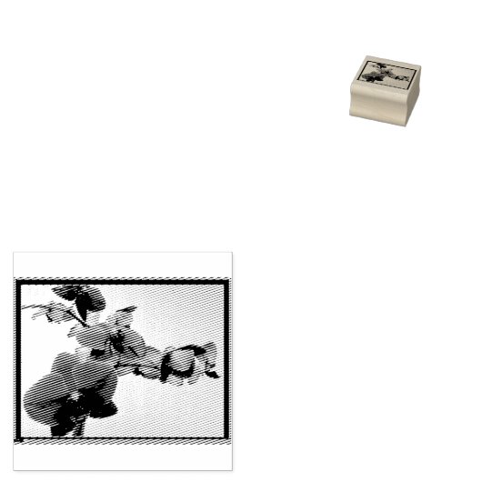Orchidee rubberstempel (Gestempeld)