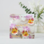 Orchidee • Save the Date Aankondiging (Staand voorkant)
