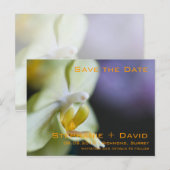 Orchidee · Save the Date Briefkaart (Voorkant / Achterkant)