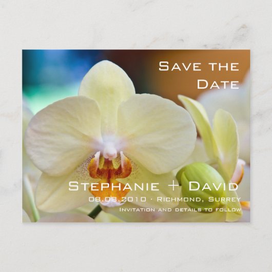 Orchidee · Save the Date Kaart (Voorkant)
