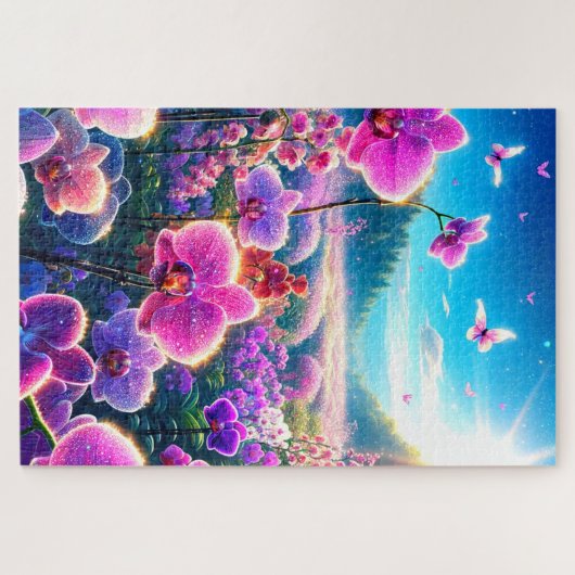 Orchidee-scene Legpuzzel (Horizontaal)