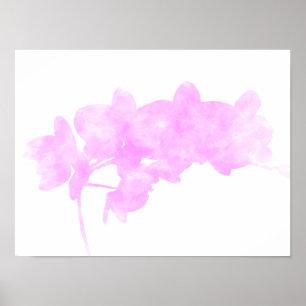 Orchidee schaduweffect poster