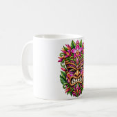 Orchidee Schild Tiki Koffiemok (Voorkant links)