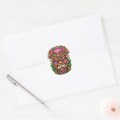 Orchidee Schild Tiki Sticker (Envelop)