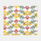 Orchidee schoonheid: bloemmotief elegantie. fleece deken (Voorkant (Horizontaal))
