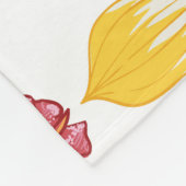 Orchidee schoonheid: bloemmotief elegantie. fleece deken (Hoek)